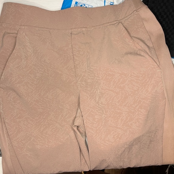 Athleta Brooklyn Textured Ankle Grain Cano Mocha Latte Pants - Picture 13 of 13